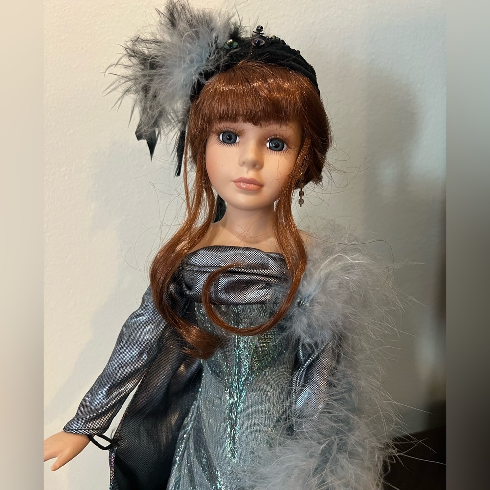 Collectors Choice By Dan Dee 17" Beautiful Porcelain Doll, Limited Edition